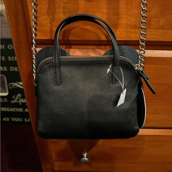 Kate Spade Black and Red Polka Dot Bow Bag - Picture 4 of 5